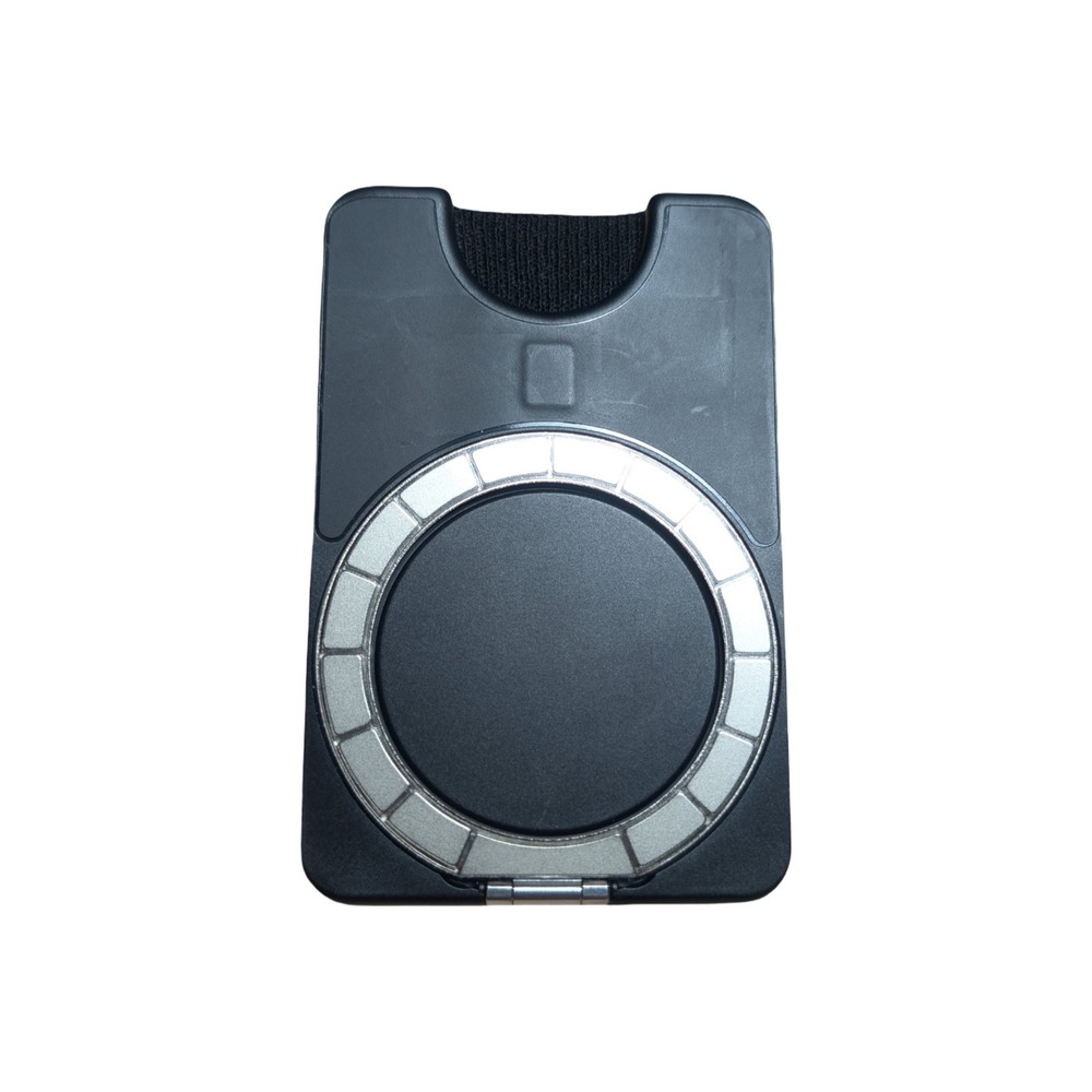 6-R PopSockets Magsafe Kick-out PopWallet Grip - Popmirror Top - Black Floral - Picture 6 of 6